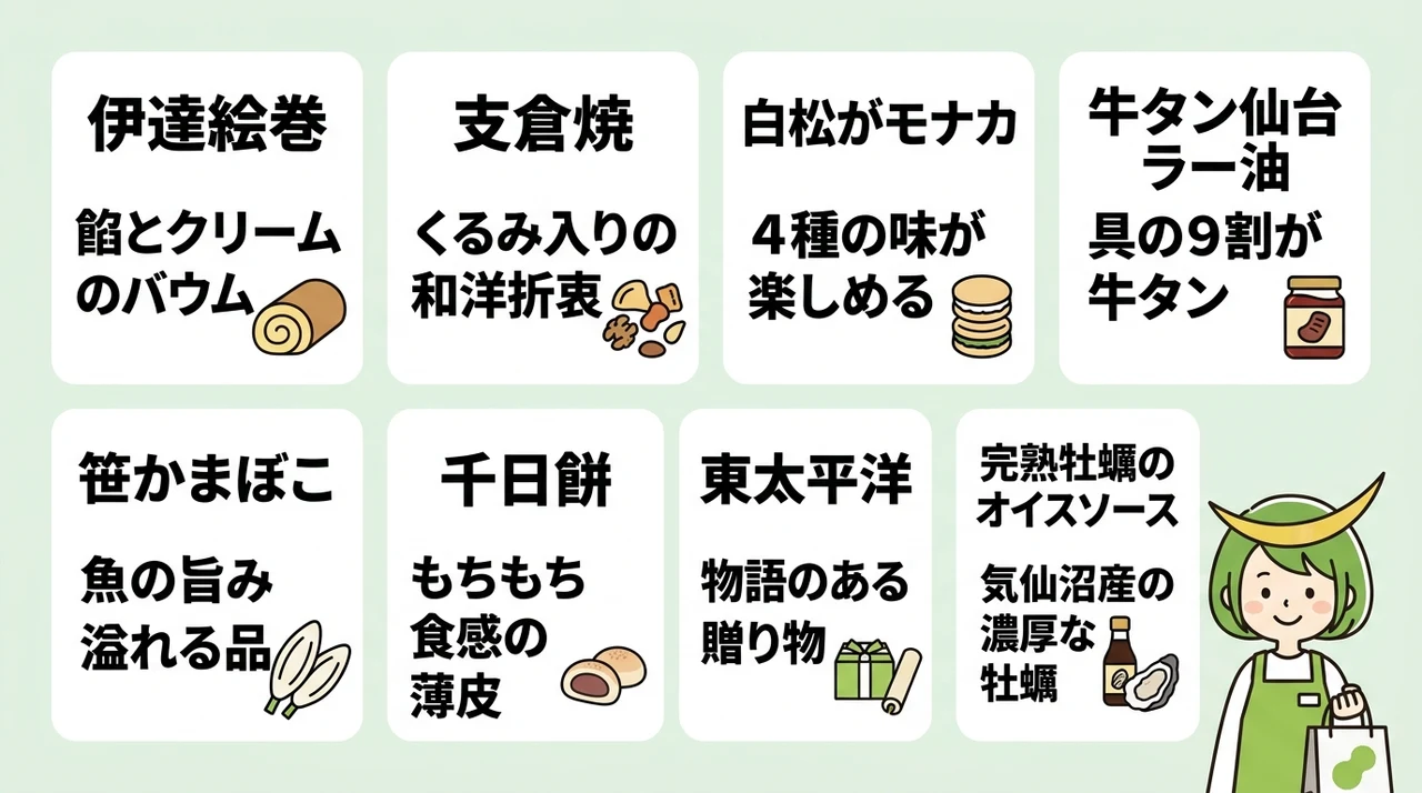 常温で持ち運べる宮城のおすすめお土産8選