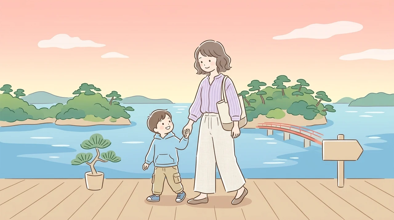 日帰りでも無理のない子連れ松島のモデルコース